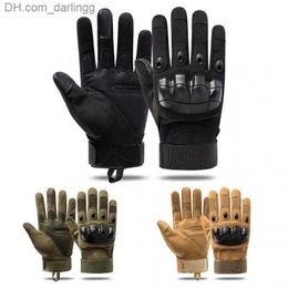 Hombres Invierno Pantalla táctil Caza Guantes tácticos Guantes de motocicleta Racing Microfibra Cuero Moto Road Racing Team Guante Q230825