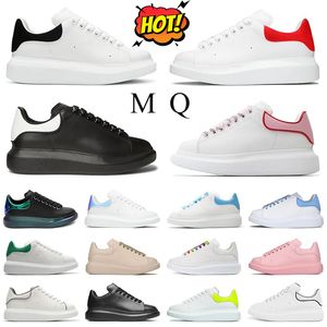 2023 Designers Oversized Sneaker Casual Shoes White Black Leather Velvet Alpargatas Trainers Hombres Mujeres Flats Lace Up Platform Sport Trainers Sneakers 36-45