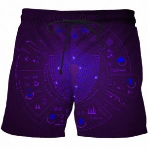 Hommes Femmes AI Technologie Série Unisexe Casual Été Surdimensionné 2022 Shorts pour hommes Pantalons de survêtement Plage Courte 3D Imprimer Vêtements pour hommes n7q1 #