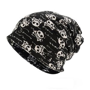 Hombres Mujeres Otoño Invierno Skull Pattern Headgear Hat Hip Hop Sport Street Dance Bib Multifunción Warm Headscarf Cap Beanies F3