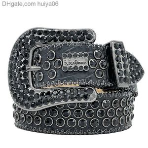 Hommes femmes BB ceinture de luxe de luxe ceinture rétro rétro à aiguille boucle 20 couleurs cristal diamant huiya06251f