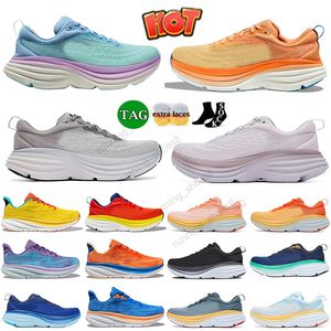 Men Women Bondi 8 One One CLIFTON 9 Cloud Running Shoes Sunlit Ocean Blanc de Blanc Zonnegroverde Ocean Summer Song Shifting Sand Trainers OG Designer Sneakers Maat EUR36-47