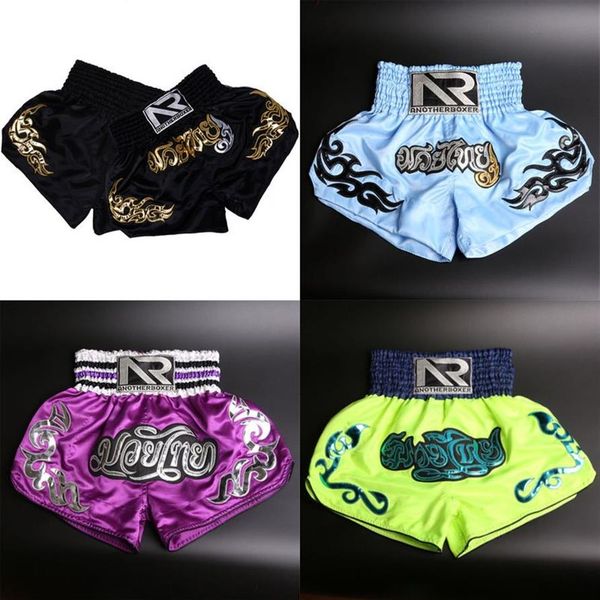 Hombres Mujeres Boxeo Mma Shorts Niños Muay Thai Sanda Troncos de entrenamiento Niños Niñas Kickboxing Pantalones cortos deportivos Martial Fitness Boxeo Pantalones X0255w