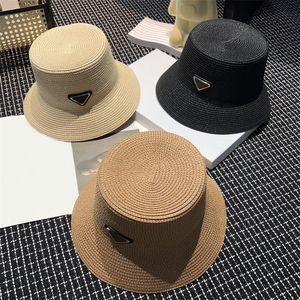 Men Dames emmer hoed ontwerper Straw hat mode raffia hoed unisex vissermans hoed merk brede rand hoeden luxe visser hoeden zomer sunhat