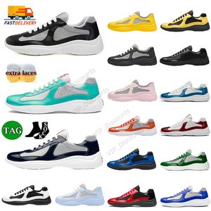 Men Women Casual Shoes American Cup XL Laag leer Nylon PVC Mesh Lace-Up Designer Campus Triple Zwart Wit Rubber Sole Fabric Trainers Outdoor Sneakers Big Size 13