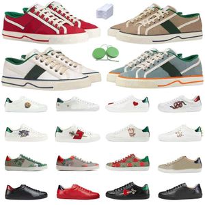 Hommes femmes chaussures décontractées sneaker sneaker luxe low mode plage ace tigre brodered noir blanc stripes plateforme de marche entraîneur de chaussures de chaussures sportives baskets 35-44