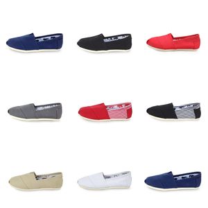 Hombres Mujeres zapatos casuales GAI rojo negro blanco gris blacklifestyle caminar transpirable peso ligero zapatos de lona zapatillas de deporte siete