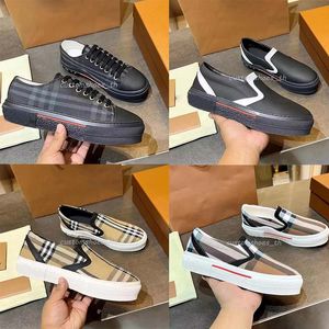 Hommes Femmes Chaussures Casual Baskets Vintage Vérifié Coton Low-top Sneaker Designer Baskets Rayé Imprimé Check Trainer Toile Daim Chaussure