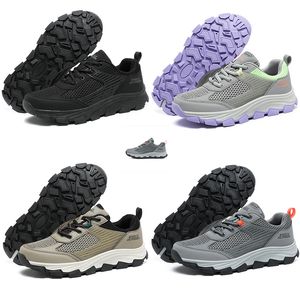 Chaussures de course classiques pour hommes et femmes, confort doux, noir, gris, beige, vert, violet, baskets de sport, taille GAI 39-44, color43