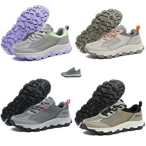 Chaussures de course classiques pour hommes et femmes, confort doux, noir, gris, beige, vert, violet, baskets de sport, taille GAI 39-44, color48
