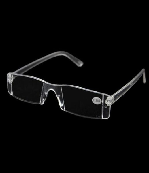 Hommes femmes lunettes de lecture claires en plastique transparent sans monture presbytie lecteur de poche RX lunettes optiques pour personnes âgées 1004007754449