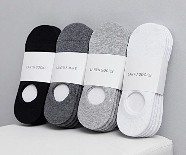 Chaussettes invisibles en coton Super Low pour hommes et femmes Ventilation avec gel anti-dérapant