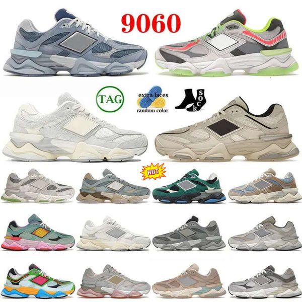 Designer 9060 Chaussures extérieures hommes Femmes 9060s Triple Bricks Bricks Bois Salt de mer Blanc Champignon Rain Cloud Gris Blue Haze 2002R 550 530 MENS