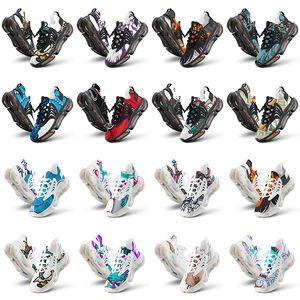 Hommes Femmes Custom Outdoor Chaussures Artoon Animal Design DIY MOT BLICE BLICH BLUE BLUE RED MENSEUR DES MENSE 0204