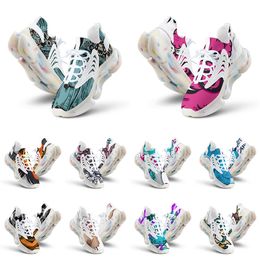 hommes femmes chaussures personnalisées artoon animal design bricolage mot noir blanc bleu rouge violet mens trainer 096