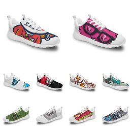 Men Women Custom Sports Shoes Anime Cartoon Dierontwerp Diy Word Black Witblauw Rood Rood kleurrijke heren Trainer 270