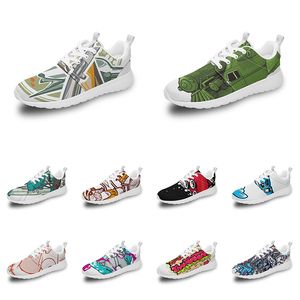 Hommes femmes chaussures de sport personnalisées anime dessin animé animal design bricolage mot noir blanc bleu rouge coloré extérieur hommes formateur 103