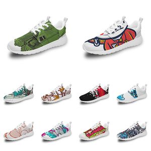 hommes femmes chaussures de sport personnalisées anime dessin animé animal conception bricolage mot noir blanc bleu rouge coloré en plein air mens trainer 116