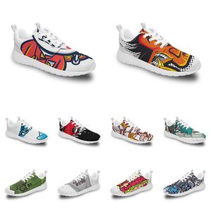 Hommes femmes chaussures de sport personnalisées anime dessin animé animal design bricolage mot noir blanc bleu rouge coloré extérieur hommes formateur 161