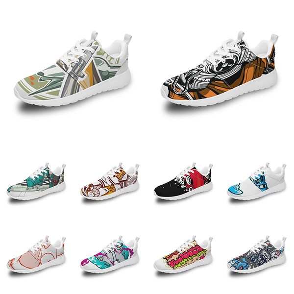 hommes femmes chaussures de sport personnalisées anime dessin animé animal design bricolage mot noir blanc bleu rouge coloré extérieur mens trainer 108