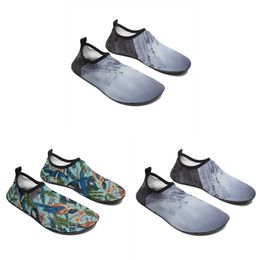 Hombres Mujeres zapatos de vadeo personalizados Diseño de animales DIY Palabra blanca blanca azul rojo slip-on entrenador gai 008