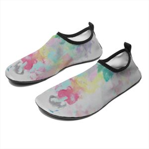 Hombres mujeres zapatos de vadeo personalizados Diseño animal de animales Diy Palabra blanca blanca azul rojo slip-on entrenador gai 100