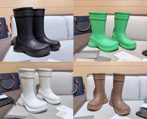 Hommes Femmes Designer Boot Rain Boots Focalistic Cross Boots Chaussures de plate-forme en caoutchouc hiver