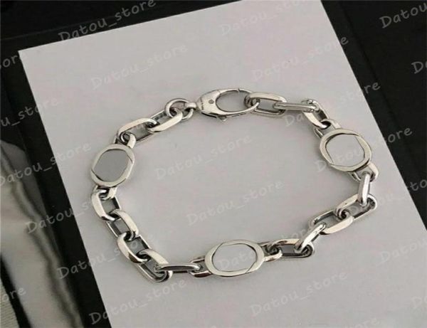 Hommes Chaînes de bracelet concepteurs 925 Bracelets en argent sterling pour hommes Hip Hop Street Style Chain de bracelet Skull Link Luxury 6087512