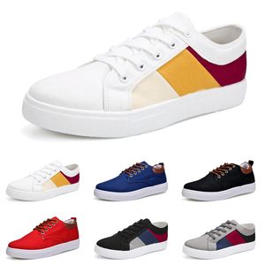 Hombres Mujeres Diseñador Zapatos casuales Zapatillas deportivas sin marca Nuevo estilo Blanco Negro Rojo Gris Caqui Azul Moda Zapatos para hombre Tamaño 39-47