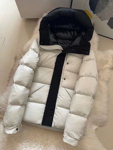 Hommes Femmes Designer Luxe À Capuchon Vers Le Bas Véritable Puff Vestes Manteau Hiver En Plein Air Résistant Au Froid Chaud À Manches Longues Casual Mode Blanc Gris Et Noir Couleur Downs Veste