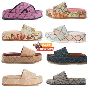 Men Dames Designer Sandalen Rubberen Lederen Glaasjes Draai Wedges Sandaal Beach Slippers Luxe Zomerplatform Sandaal Glaasjes Dikke bodem zachte wolkschoenen