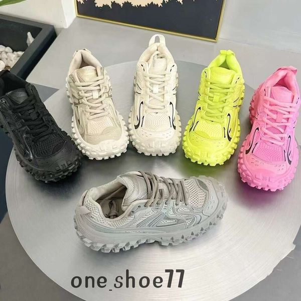 hommes femmes chaussures de marque videur défenseur sneaker plate-forme en caoutchouc semelle de pneu baskets à vis beige noir kaki armée vert rouge bleu coureurs à fond épais botte de sport