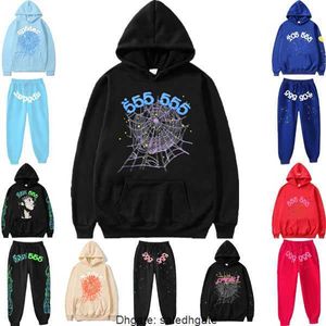 Hommes Femmes Designer Street Hip-Hop Young Thug Star Sweat à capuche Sp5der 555555 Imprimer Couple Survêtement 89GY