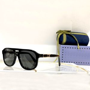 Hombres Mujeres Gafas de sol de diseño Clásico 1188 Marco Negro Gafas de sol de estilo deportivo Cadena delicada Gafas cuadradas grandes para mujer Caja original