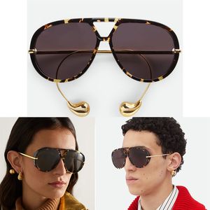 Gafas de sol de diseñador para hombres Mujeres Marca clásica de la marca Metal Methel Mirror Gafas de gran tamaño Catwalk de deportes negros Nuevo estilo Bov Gafas de sol Caja de moda