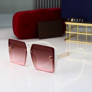 Gucci GG gucchi guccir guccic Вы Hombres Mujeres Diseñador Gafas de sol Moda Lentes de vidrio UV con estuche 9271 Marca de lujo Gafas de sol 3 colores Opcional Cuadrado Marco comp