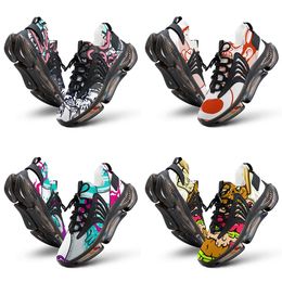 MEN Women Diy Custom Designer Shoes Low Top Canvas Skateboard Sneakers Triple Black Customization UV Printing Sports Sneakers XUEBI 1008-00148