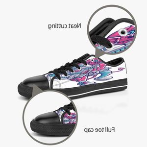 hommes femmes diy chaussures personnalisées basse toile de skateboard baskets triple noire personnalisation uv imprimer sport baskets kele 28