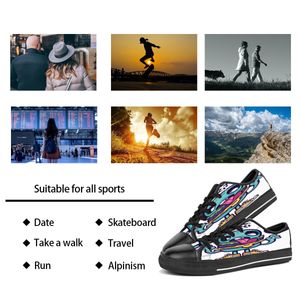 hommes femmes bricolage de chaussures personnalisées en haut top tople skateboard baskets triple noire personnalisation uv imprimer sport baskets kele289