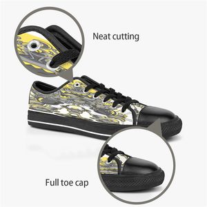 Hommes femmes bricolage chaussures personnalisées bas haut toile Skateboard baskets triple noir personnalisation UV impression baskets de sport kele353