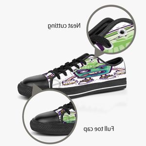 Hommes femmes bricolage chaussures personnalisées bas haut toile Skateboard baskets triple noir personnalisation impression UV baskets de sport shizi 178-3