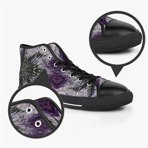 Men dames diy aangepaste schoenen lage top canvas skateboard sneakers drievoudige zwarte aanpassing UV printen sporten sneakers 614