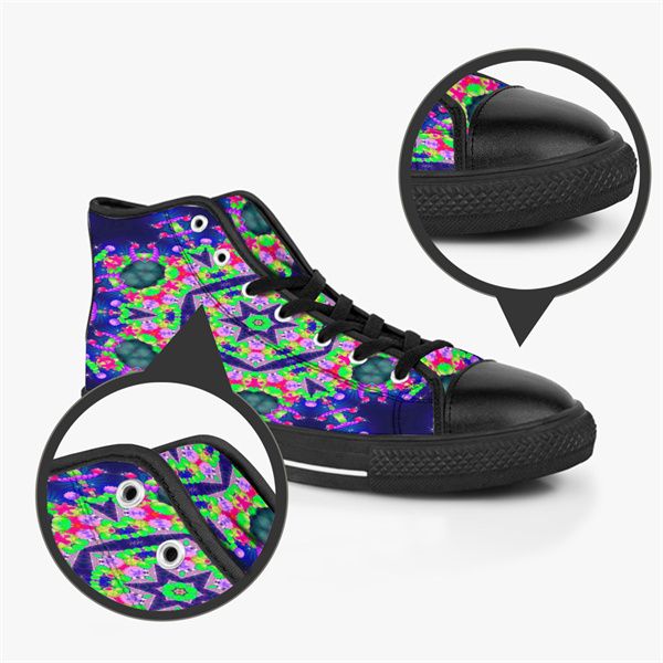 Hommes femmes bricolage chaussures personnalisées bas haut toile Skateboard baskets triple noir personnalisation UV impression sport baskets 519