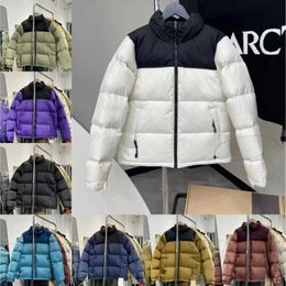 Hommes femmes vers le bas parka à manches longues à capuche doudoune coupe-vent vers le bas vêtements d'extérieur casual hommes vestes face nord épais manteaux chauds hauts multicolore extérieur c1