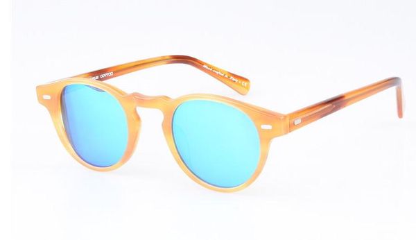 Vente chaude Hommes Femmes 45-23-150mm Lunettes de soleil cadre OV5186 Rétro Lunettes OV 5186 Coloré Rectangle Lunettes de Soleil Lunettes avec boîte d'origine