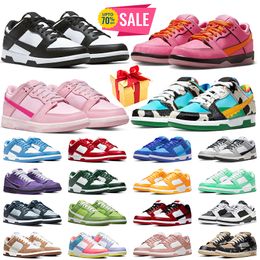 Hombres Mujeres Panda bajos Zapatos casuales Activo Fucsia Blanco Negro Gris Niebla Triple Rosa Claro Humo Gris UNC Rose Whisper Medio Oliva GAI entrenador para hombre