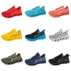 Hombres Mujeres Ocho zapatos para correr GAI negro azul marino azul amarillo claro entrenadores para hombre deportes ligeros zapatos para caminar transpirables tendencias