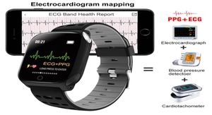 Hommes femmes électrocardiogrammes intelligente montre ECG PPG Bracesset de fitness Bracelet Hypertente Sleep Sleep Monitor Sport Clock Health Wristw2022219