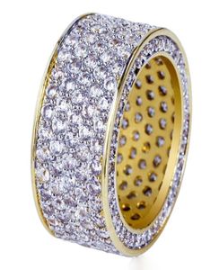Men Women Betrokkenheid Weddingringen IED Gold Ring Diamond Ring Sieraden Ringen Man Fashion Accessories1118602