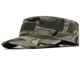 Hombres Hombras de moda Camuflaje Fuerzas especiales Máscara American Flag Cap Gorras Militares Boina Sailor Brou Gorro Wide Brim Hats4745575